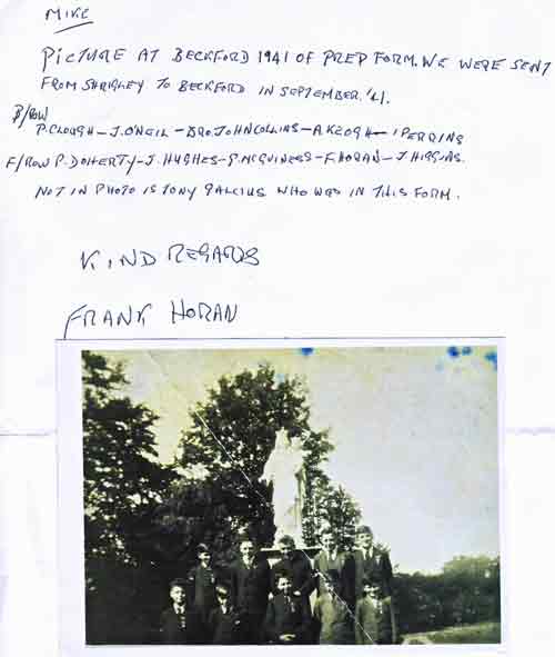 Frank Horan Note
